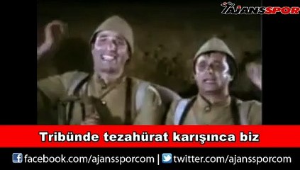 Tribünde tezahürat karışınca biz