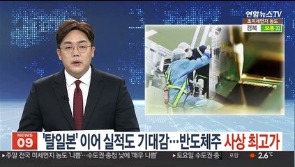 '탈일본' 이어 실적도 기대감…반도체주 사상 최고가