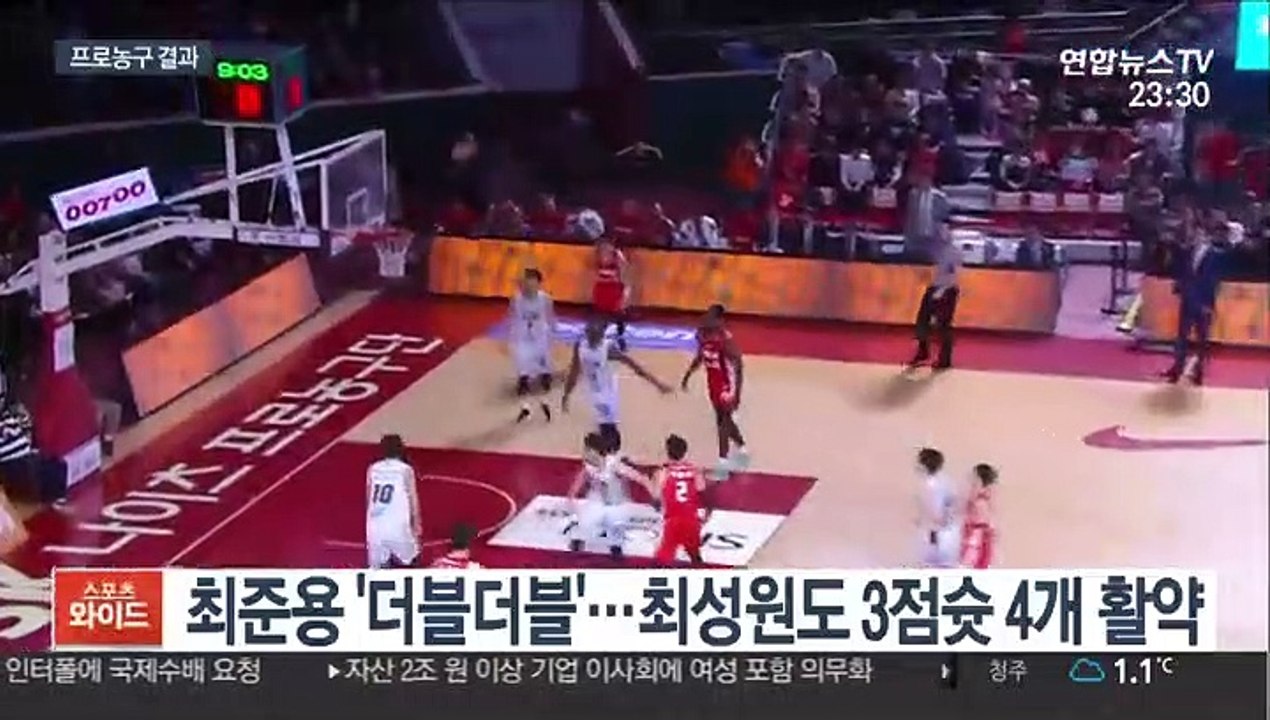 [프로농구] 최준용 '3점슛 폭격'…SK, 3연패 탈출