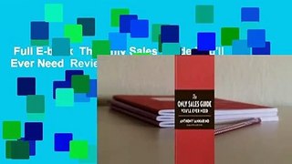 Full E-book  The Only Sales Guide You'll Ever Need  Review