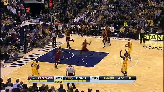 Cleveland Cavaliers 74-89 Indiana Pacers