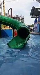 Baby boy waterslide