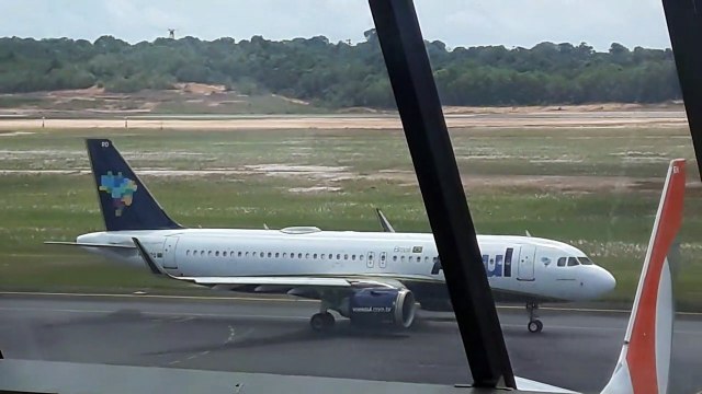 [SBEG Spotting]Airbus A320NEO PR-YRO taxia e decola de Manaus para Boa Vista(04/01/2020)