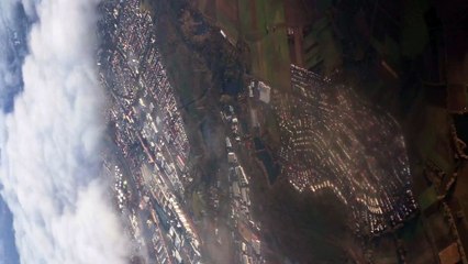 Amazing View of Frankfurt from Airplane's Window | GERMANY