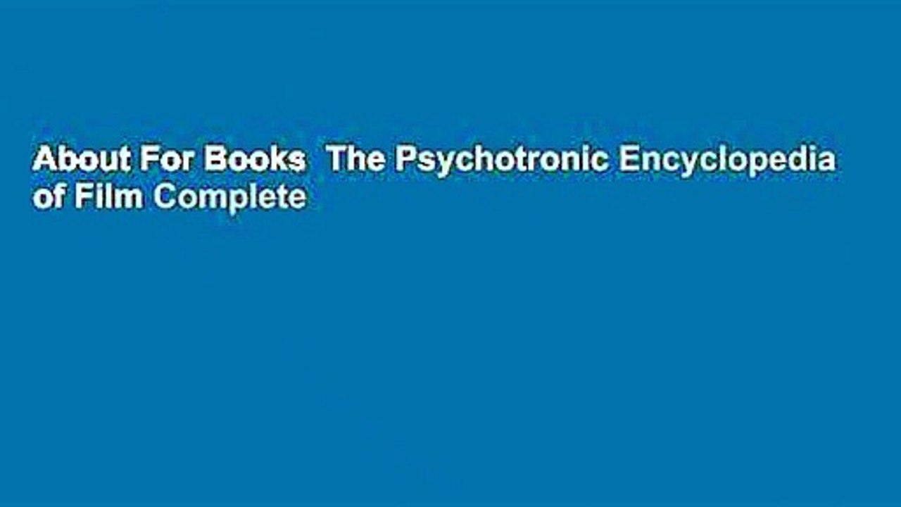 About For Books  The Psychotronic Encyclopedia...