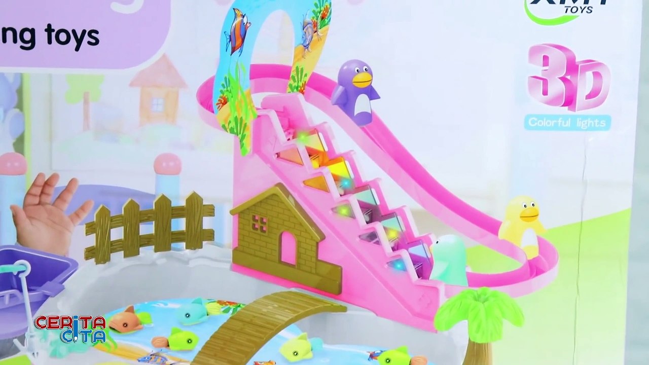 Mainan Anak Mancing Ikan-ikanan Ada Pinguin Prosotan  Catch the Fish and Pinguin Toys
