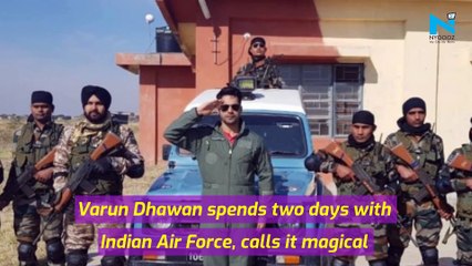 Varun Dhawan spends two days with Indian Air Force, calls it magical