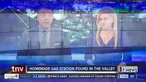 Les pompiers de Las Vegas ont découvert une station-service sauvage, avec des citernes contenant du carburant et une pompe à essence  dans la cour d’une maison.