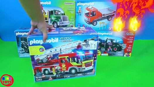 blue fire truck toy