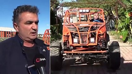 Demirci Ustası Hurda Araç ve Demir Parçalarından Hayalindeki Aracı Yaptı
