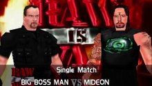 Warzone- WWF Attitude Mod Matches Big Bossman vs Mideon