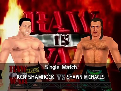 Warzone- WWF Attitude Mod Matches Ken Shamrock vs Shawn Michaels