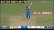 India Vs Sri Lanka 3rd T-20 Match Full Match Highlights