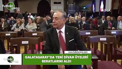Galatasaray'da yeni divan üyeleri beratlarını aldı