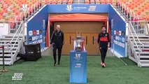 Zidane y Simeone posaron junto a la Supercopa antes de la final