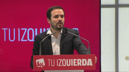 Garzón asegura que la derecha pretende "hacer descarrilar al Gobierno"