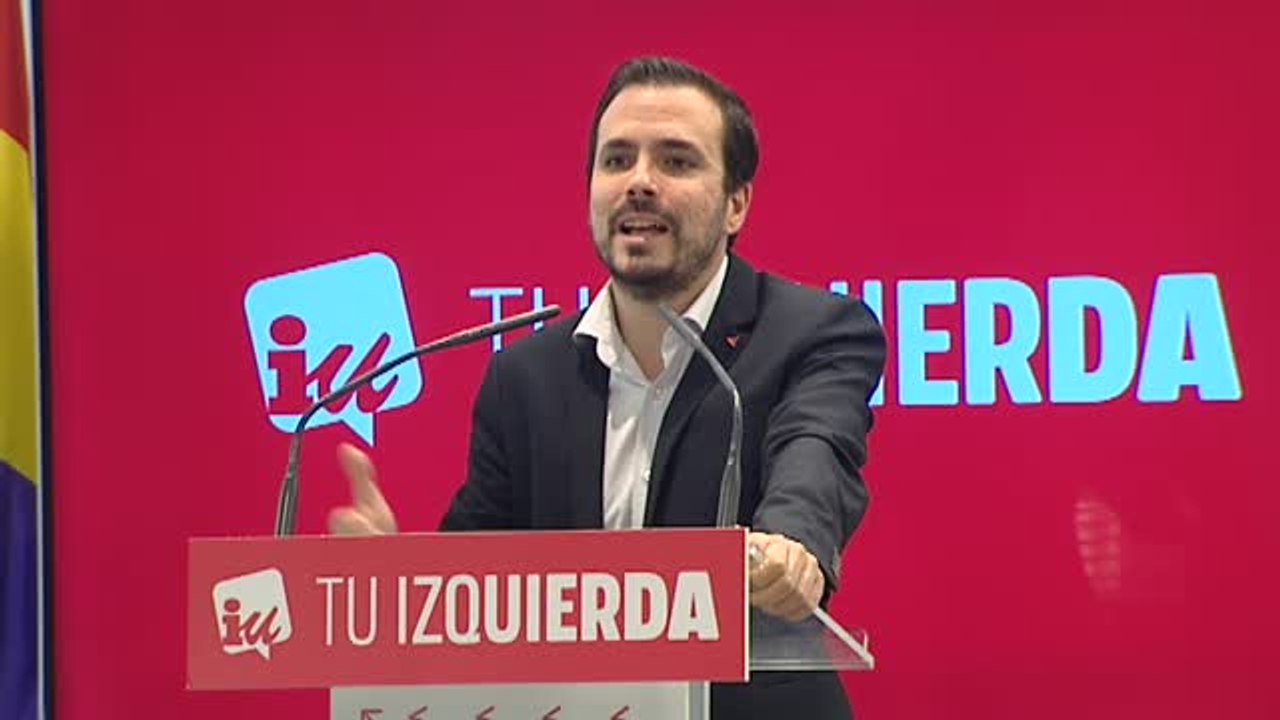 Garzón advierte de que la derecha tratará de "hacer descarrilar" el Gobierno progresista "por todos los medios"