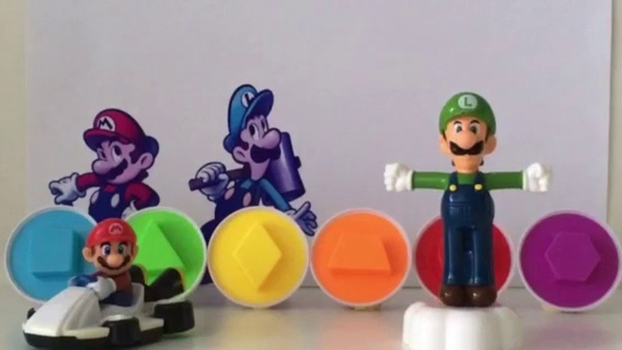 Les Formes et les Couleurs avec Super _ Mario _ Bros _ Luigi