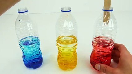 Fun Experiment for Kids - Color Changing Sensory Bottles DIY Project-