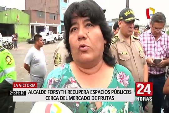 La Victoria: realizaron operativo para recuperar espacios públicos adyacentes al Mercado de Frutas