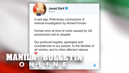 Iran says it unintentionally shot down Ukrainian plane due to 'human error'