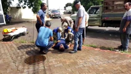 Motociclista tem lesão grave em perna em acidente no Parque São Paulo