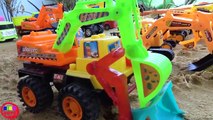 Dump Truck Excavator with Sand Playing Construction Vehicles for Kids