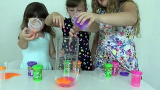 Brincando com Massinha Amoeba  Slime com Sophia, Isabella e  Alice