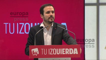 Garzón asegura que la derecha pretende "hacer descarrilar al Gobierno"