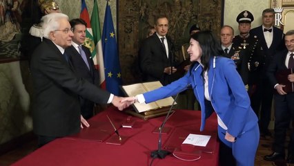 Istruzione, il giuramento dei neo ministri Azzolina e Manfredi (10.01.20)