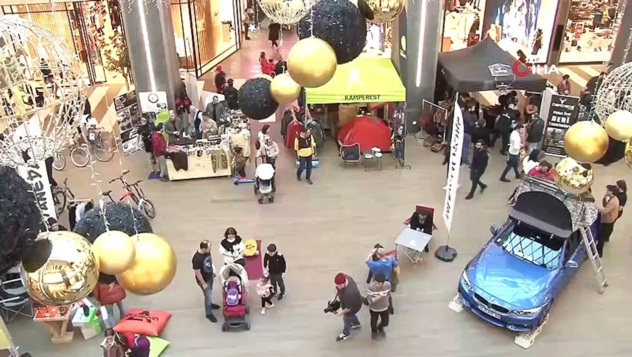 Macera ve doğa tutkunları şehir ortasında kamp havasını yaşıyor