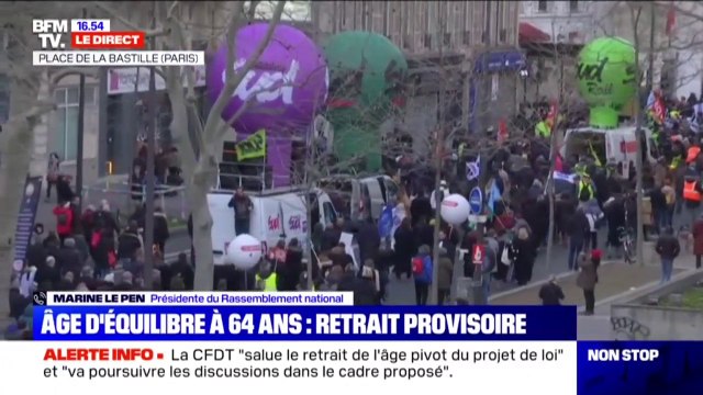 Réforme des retraites: Marine Le Pen appelle les Français à la vigilance concernant le retrait provisoire de l'âge pivotdf