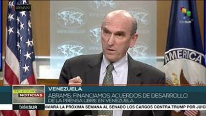 EE.UU. admite que financia a sectores opositores y medios venezolanos