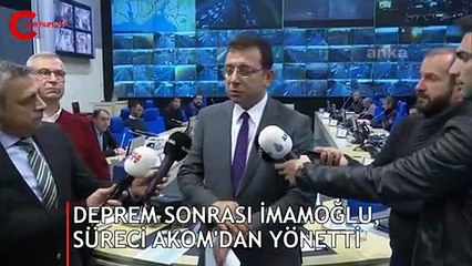 Ekrem İmamoğlu'ndan deprem sonrası ilk açıklama