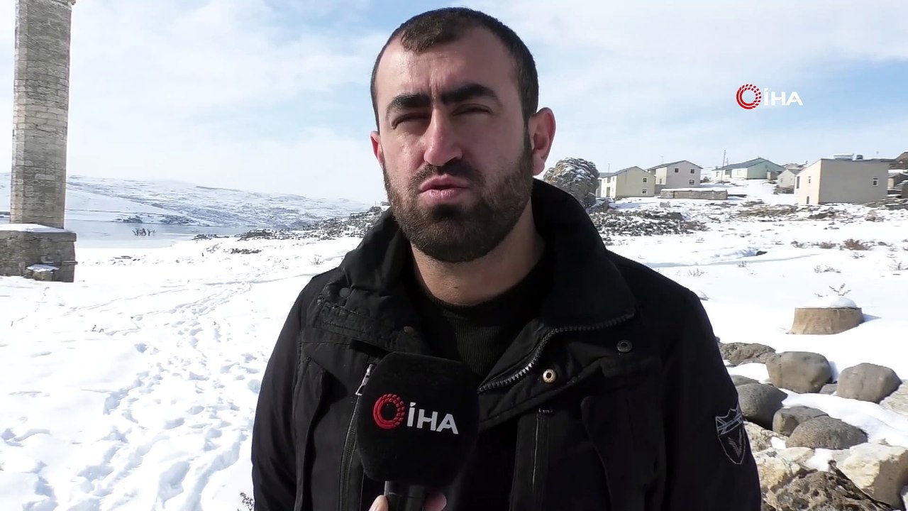 Daha önce baraj sularının altında kalan köy gün yüzüne çıktı