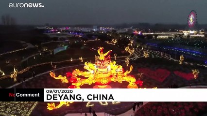 Lantern and light show as countdown begins for Chinese New Year