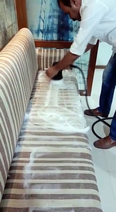 Sofa cleaning - not sure if this is normal!