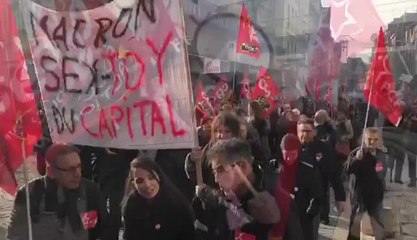 Manifestation à Troyes, samedi 11 janvier