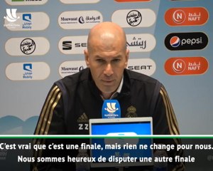 Finale - Zidane : "Nous sommes prêts à faire un grand match"