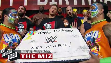 Superstars getting smashed with cake- WWE Top 10, Jan. 5, 2020