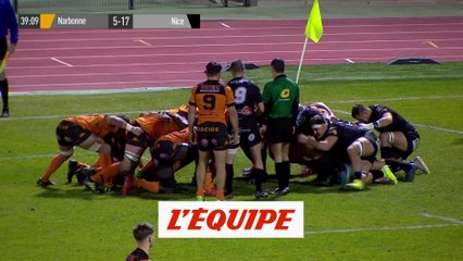 Le résumé de Narbonne-Nice - Rugby - Fédérale 1