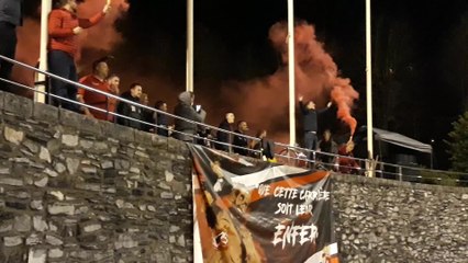 Foot les supporters du Pays Blanc avant le match contre Warcoing 11.01.2020