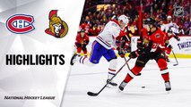 NHL Highlights | Canadiens @ Senators 01/11/20