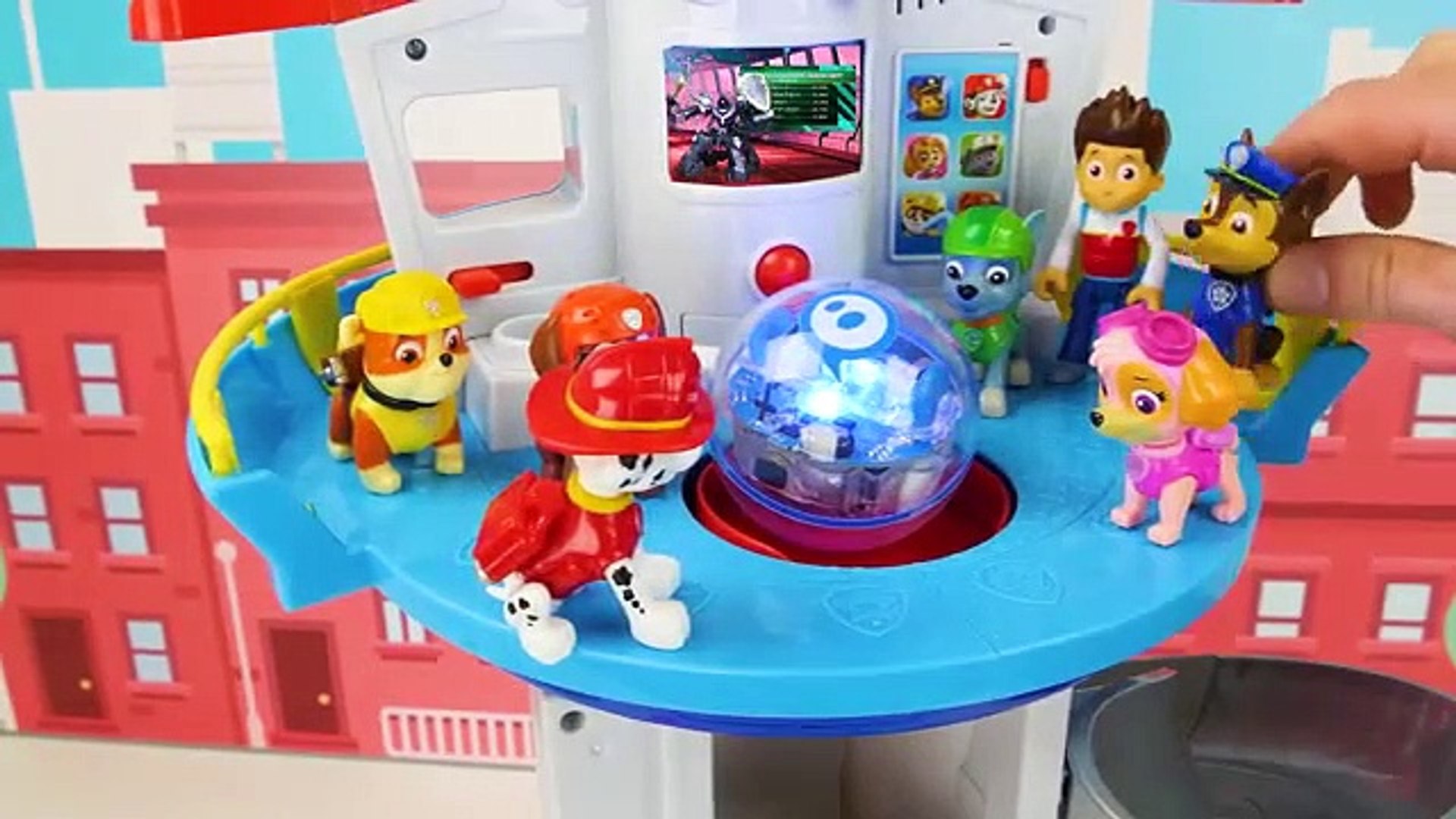 Paw Patrol Toy Learning Video for Kids Mighty Pups vs Battle Robot