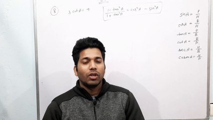 Trigonometry exercise 8.1 question no - 8