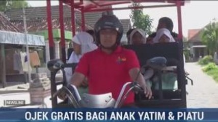 Ada Ojek Gratis untuk Siswa Yatim Piatu di Lamongan