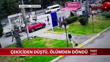 Çekici Arabadaki Yaşlı Kadını Fark Etmeden Aracı Kaldırdı