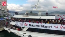 Nazım Hikmet Tarabya'da karanfillerle anıldı