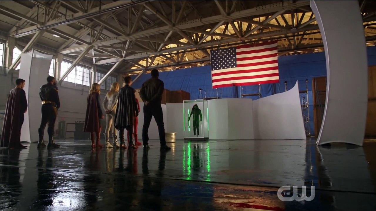 DCTV Crisis on Infinite Earths Crossover Justice League Scene (2020) Hall of Justice