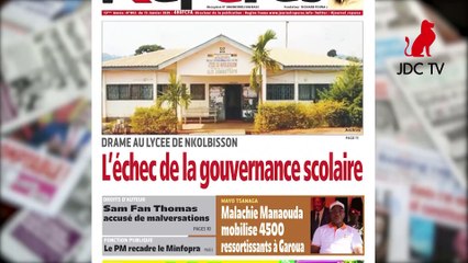 REVUE DE PRESSE CAMEROUNAISE DU 15 JANVIER 2020